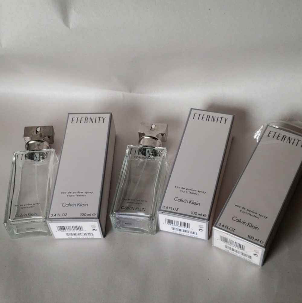 Calvin Klein Eternity EMPTY Bottles and Boxes